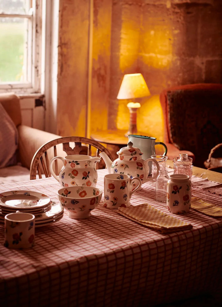 Poppies &amp; Pinks French Bowl