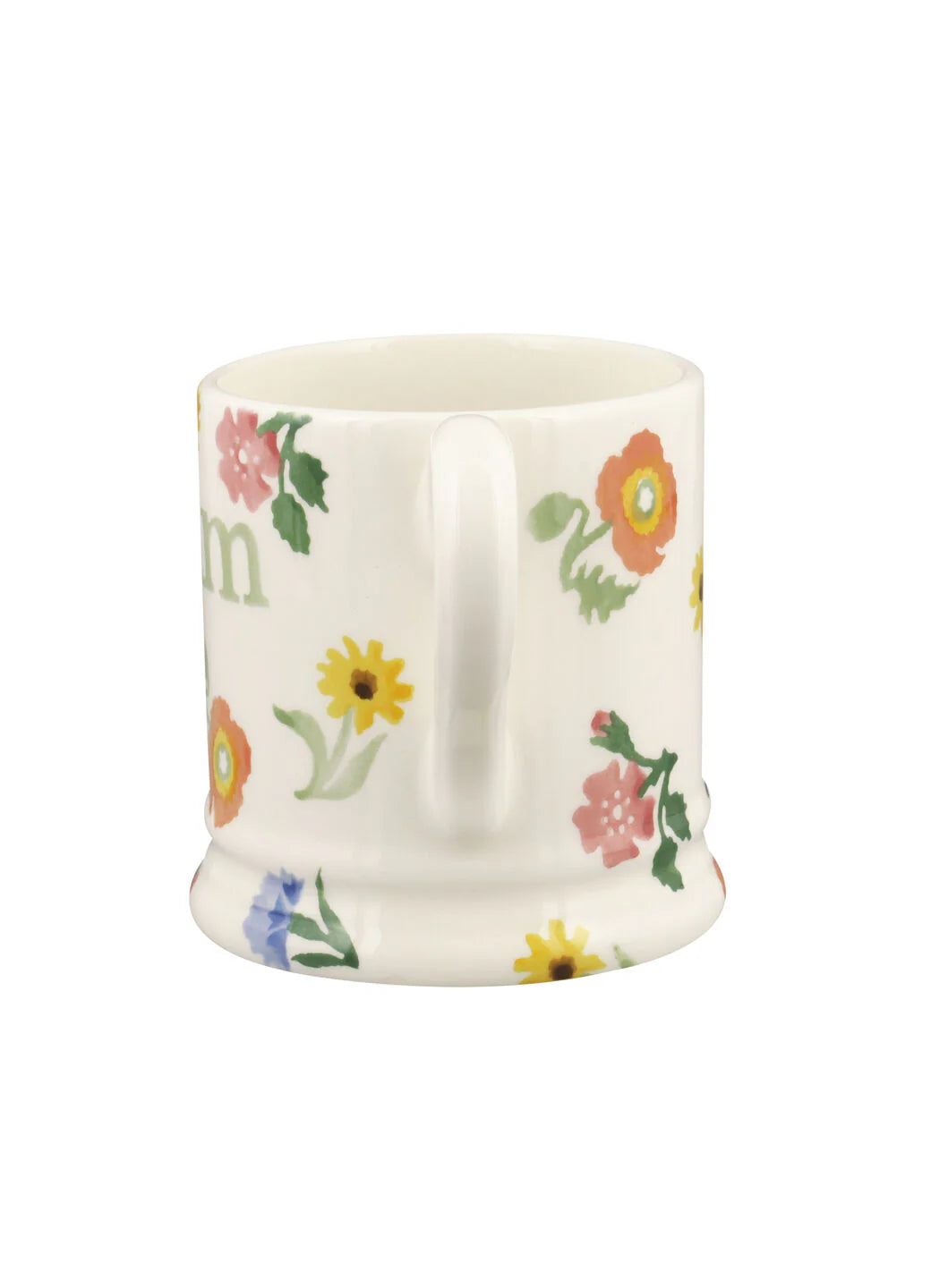 Poppies &amp; Pinks Mum 1/2 pint Mug