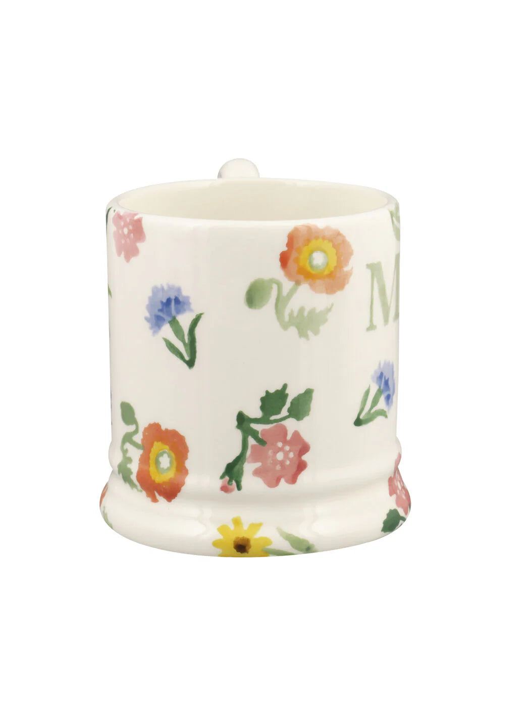 Poppies &amp; Pinks Mum 1/2 pint Mug