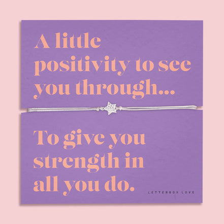 Positivity Sentiment Bracelet