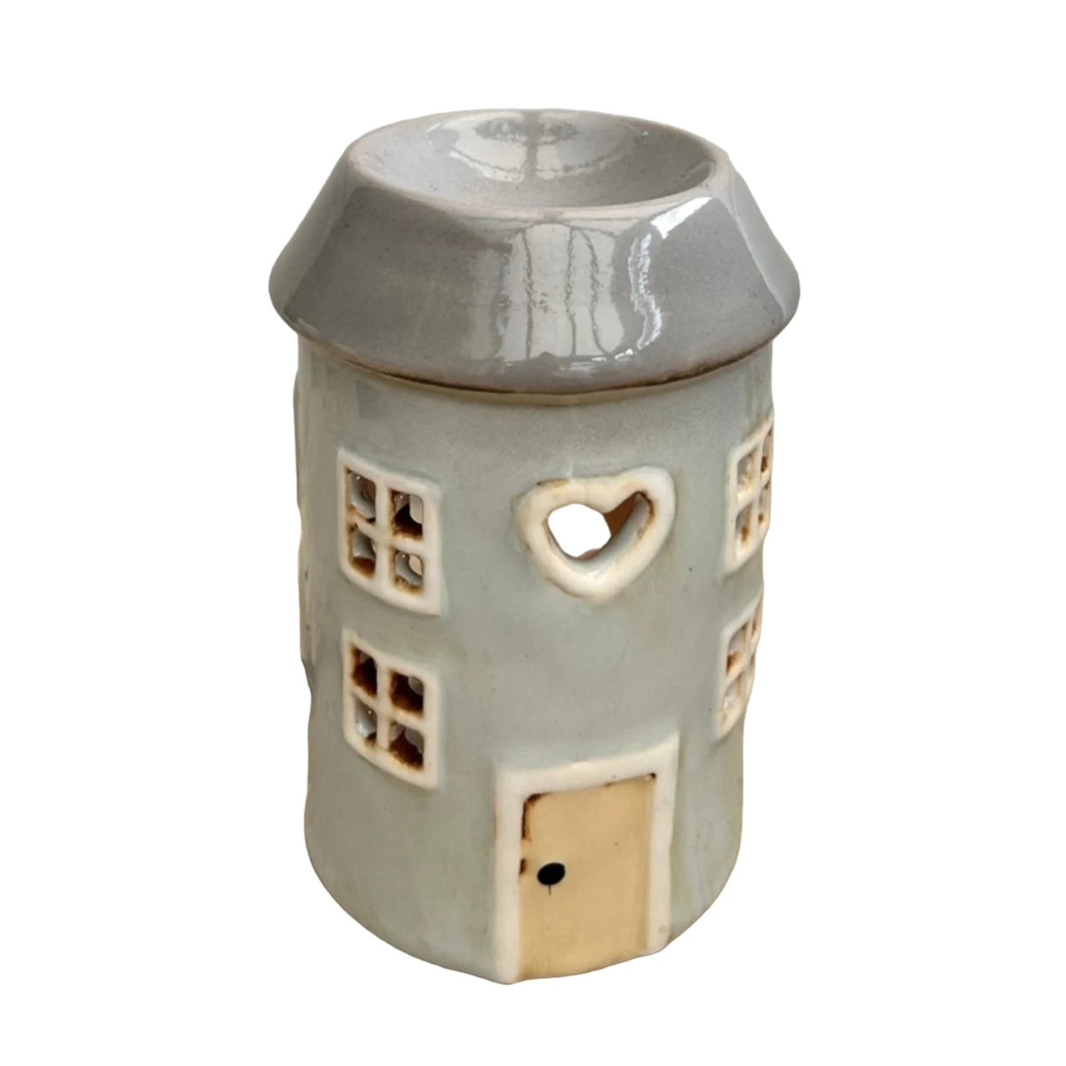 Pottery Style House Wax Melter - Grey