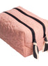 Pink Quilted Flower Cube Washbag