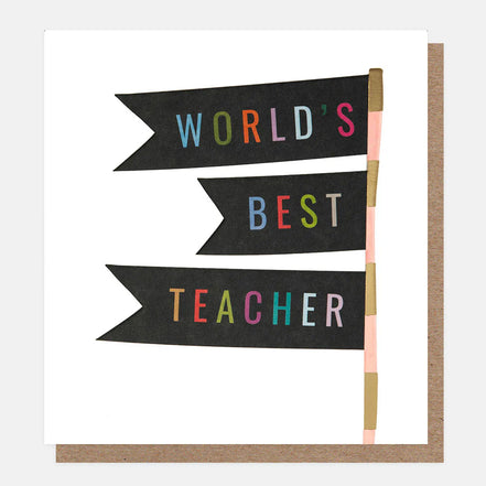Worlds Best Teacher Card