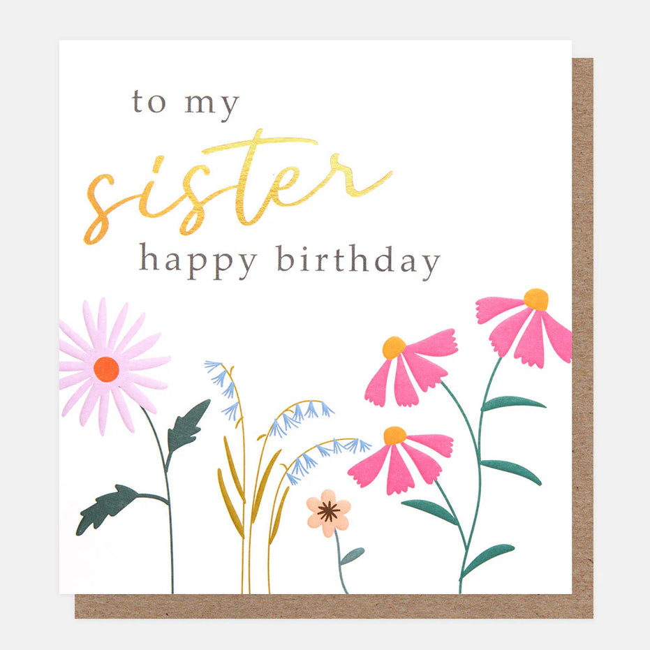 Happy Birthday Sister Birthday Card