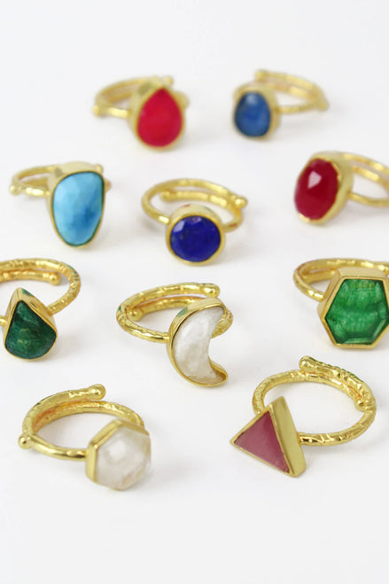 Mix Semi Precious Ring