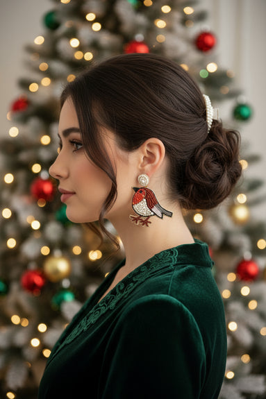 Robin Beaded Drops - Earrings