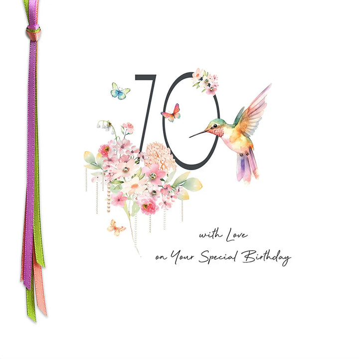 70 With Love On your Special Birthday Card