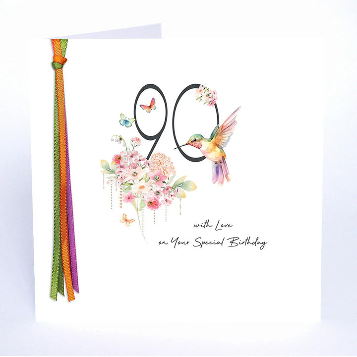 90 With Love On Your Special Birthday Card