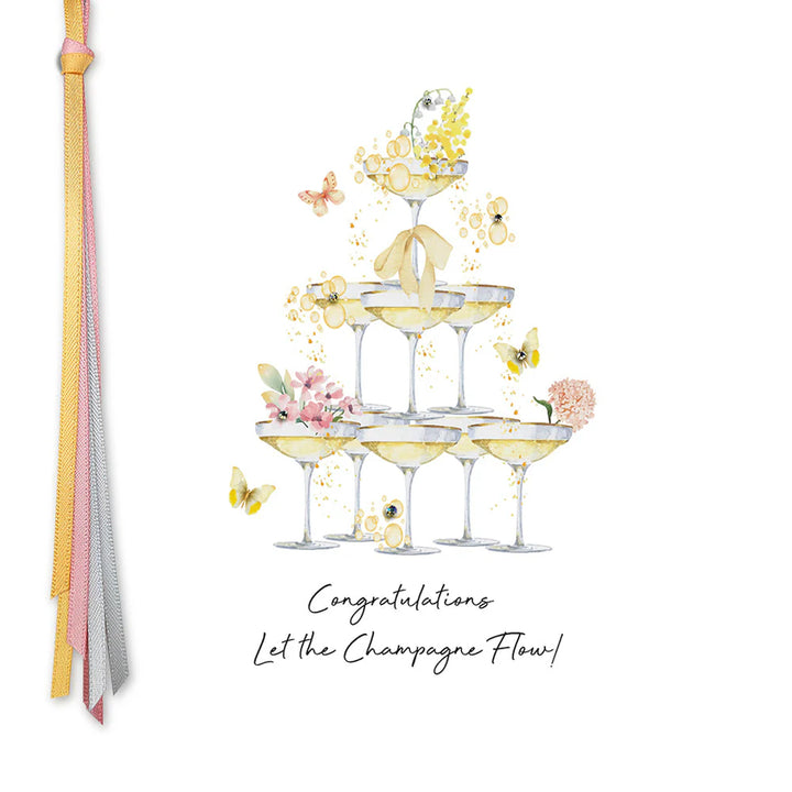 Congratulations Let The Champagne Flow! Card