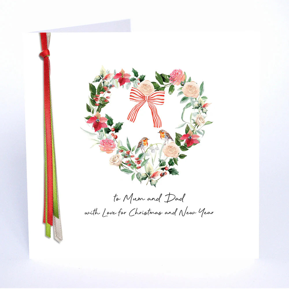 To Mum & Dad With Love for Christmas and the new Year Card