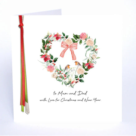 To Mum & Dad With Love for Christmas and the new Year Card