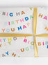Words of Love Happy Birthday Bunting Gift Wrap