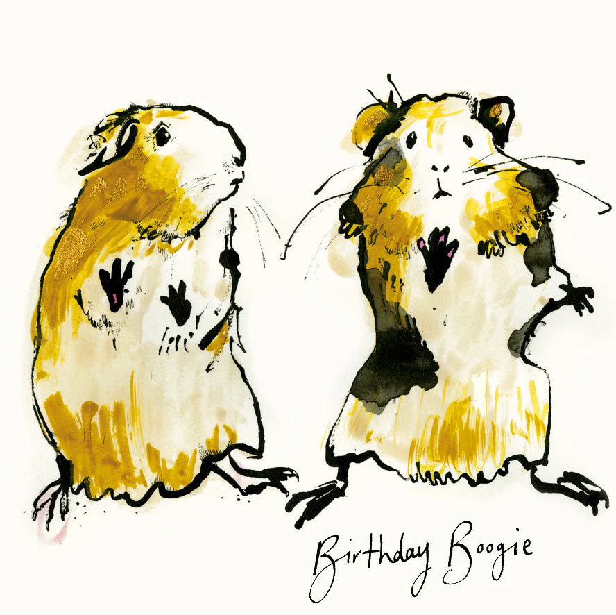 Birthday Boogie Guinea Pig Card
