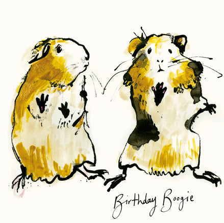 Birthday Boogie Guinea Pig Card