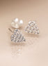Silver Heart Stud Earrings