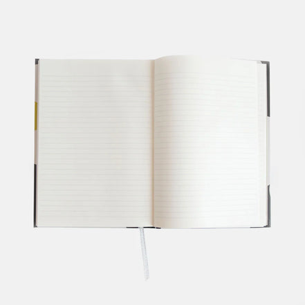 Multi Flower Charcoal Slim Casebound Notebook