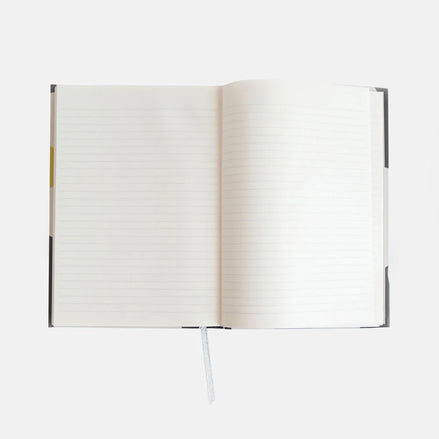 Multi Flower Charcoal Slim Casebound Notebook