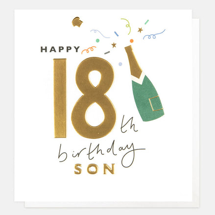 Happy 18th Birthday Son Birthday Card