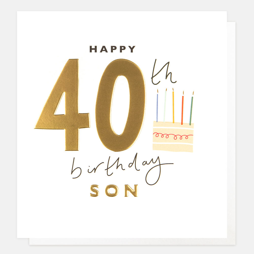 Happy 40th Birthday Son Birthday Card