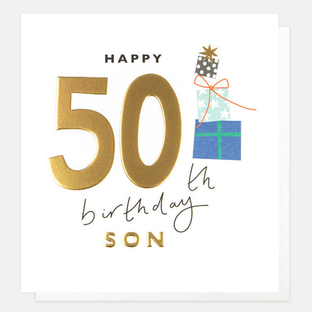 Happy 50th Birthday Son Birthday Card