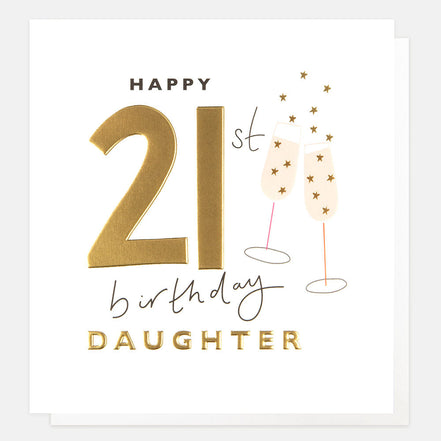 Happy 21st Birthday Daughter Birthday Card