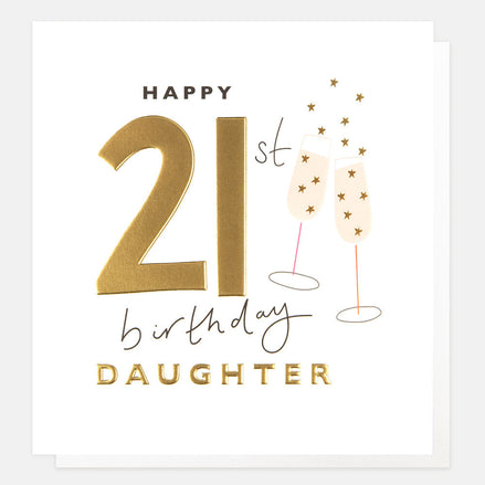Happy 21st Birthday Daughter Birthday Card
