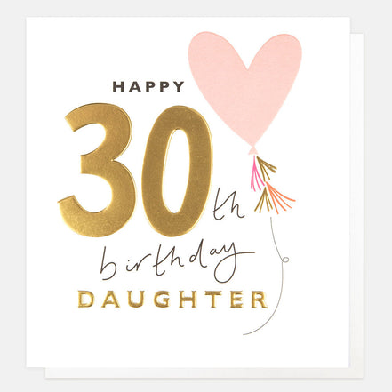 Happy 30th Birthday Daughter Birthday Card