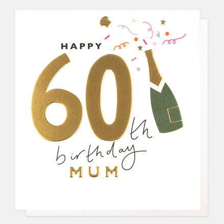 Happy 60th Birthday Mum Birthday Card