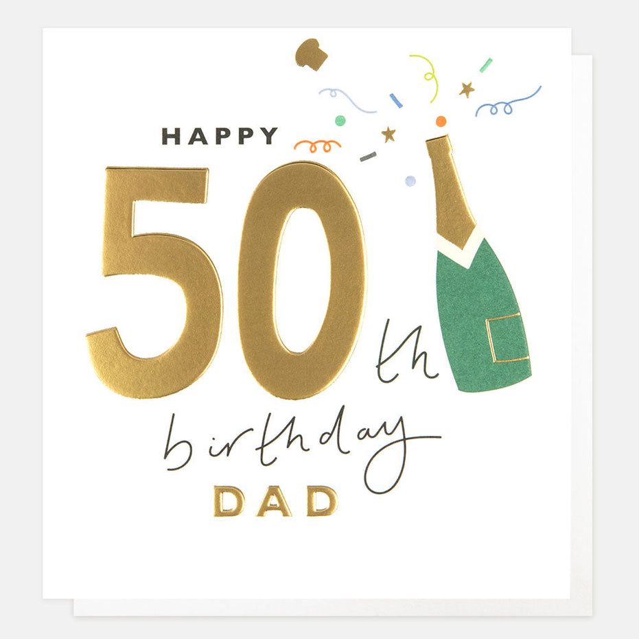 Happy 50th Birthday Dad Birthday Card