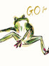 Go For It Frog Gold Foil Card