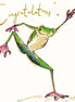 Congratulations Frog Gold Foil Card