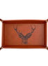 Leather Trinket Tray - Stag Prince