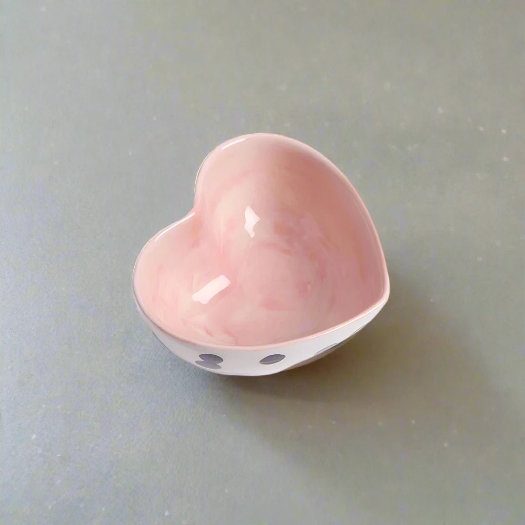 Heart Dotty Trinket Bowl