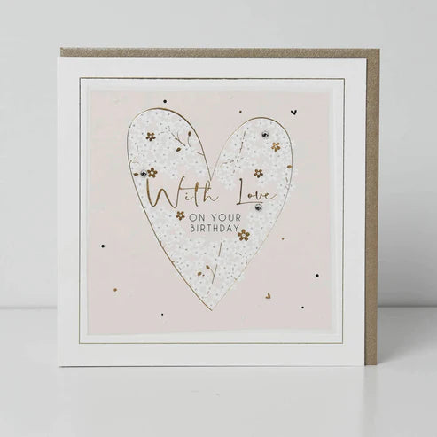 Birthday Heart With Love Card