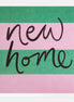 New Home Pink And Green Stripe