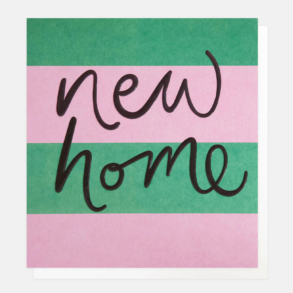 New Home Pink And Green Stripe