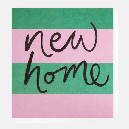 New Home Pink And Green Stripe