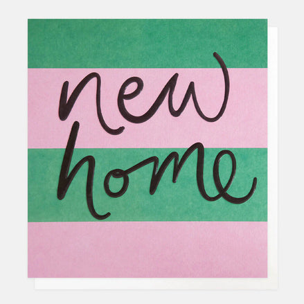 New Home Pink And Green Stripe