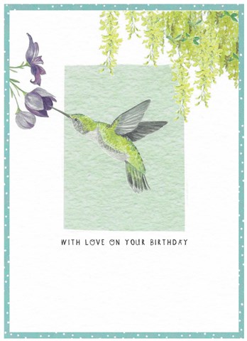 Love on Your Birthday Hummingbird