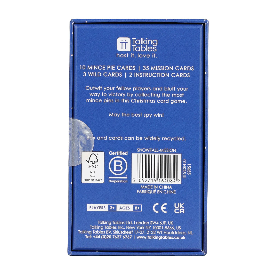 Snowfall Mission Mince Pie Game