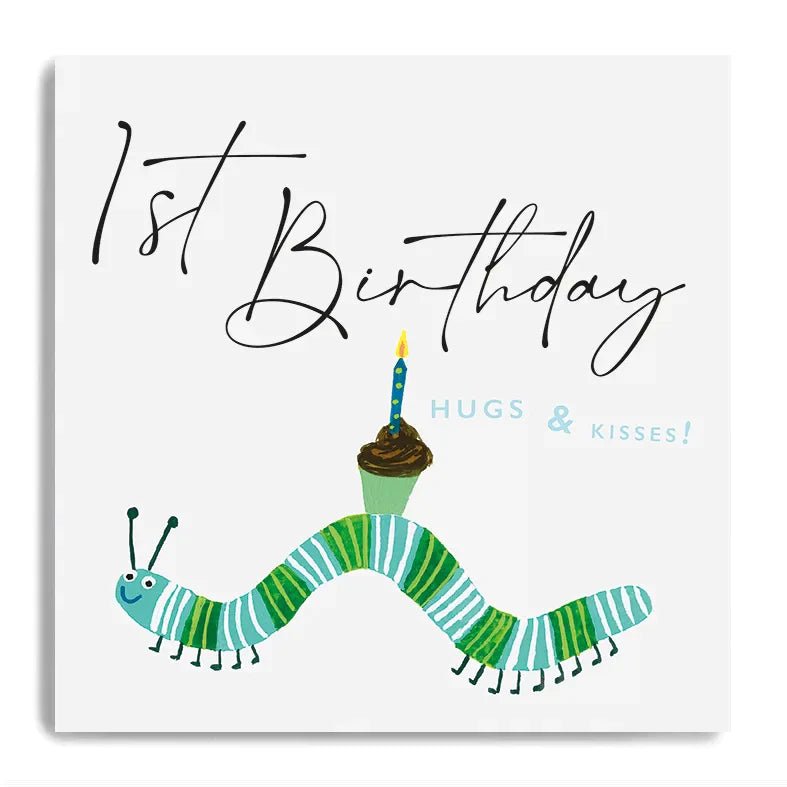 1st Birthday – Caterpiller Birthday Card
