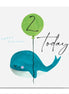 2nd Birthday – Whale Birthday Card