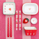 Heart Taper Dinner Candles - 2 Pack
