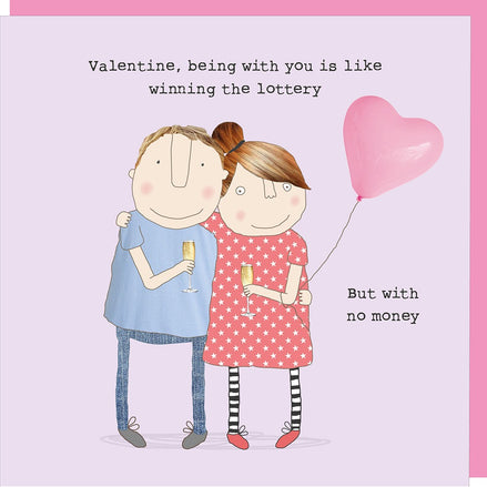 Lottery Valentine’s card