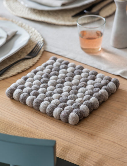 Felt Southwold Square Trivet - Grey