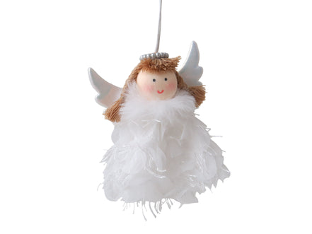 9cm White Angel Tree Decoration