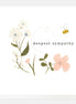Deepest Sympathy Floral With Little Bee