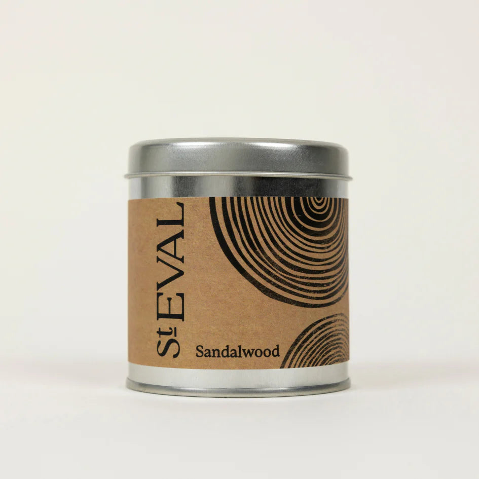 St Eval Sandalwood Tin Candle