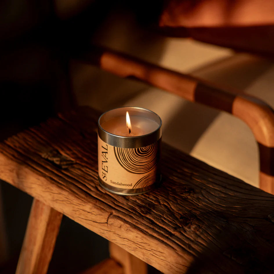St Eval Sandalwood Tin Candle