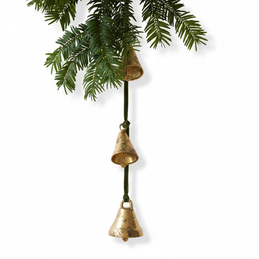 Bell Garland on Velvet Ribbon